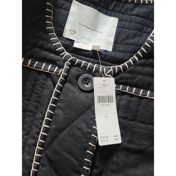 Anthropologie Quilted Puff-Sleeve Jacket - Size XL - New - Picture 5 of 5